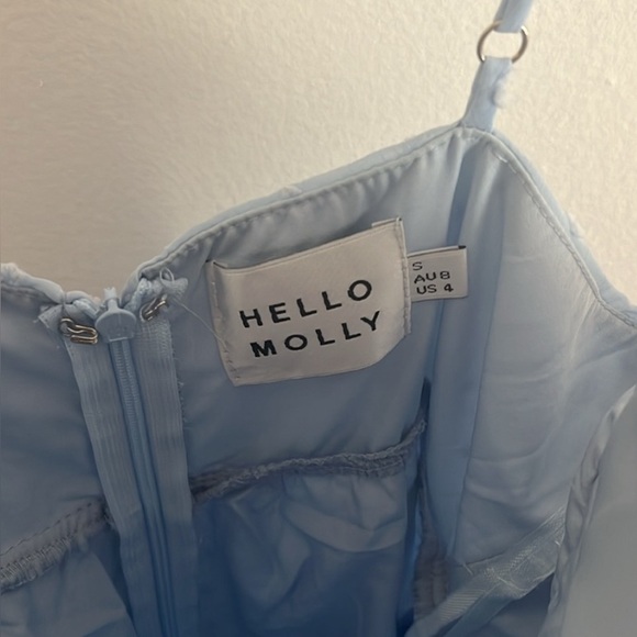 Hello Molly Light Blue Lace Mini Dress in perfect condition! - Picture 5 of 5